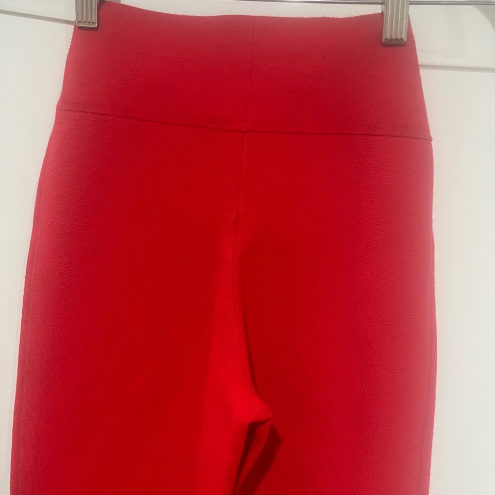 J CREW RED KNIT WIDE LEG PANTS, SIZE MP, RE IMAGINED, FAIR TRADE - Picture 5 of 6